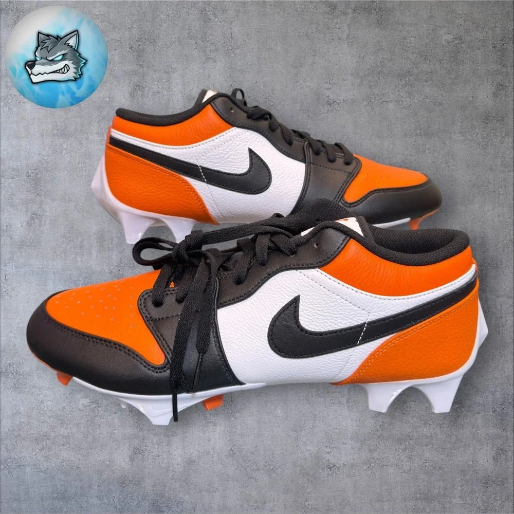 Nike Air Jordan 1 Low TD Men's Size 11 Shattered Backboard FB Cleats FJ6245-801